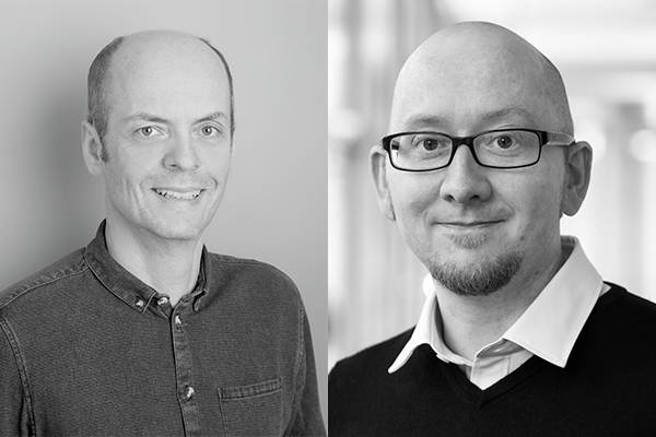 Christian Winkler (links) im Gespr&auml;ch mit iX-Redakteur Axel Kannenberg